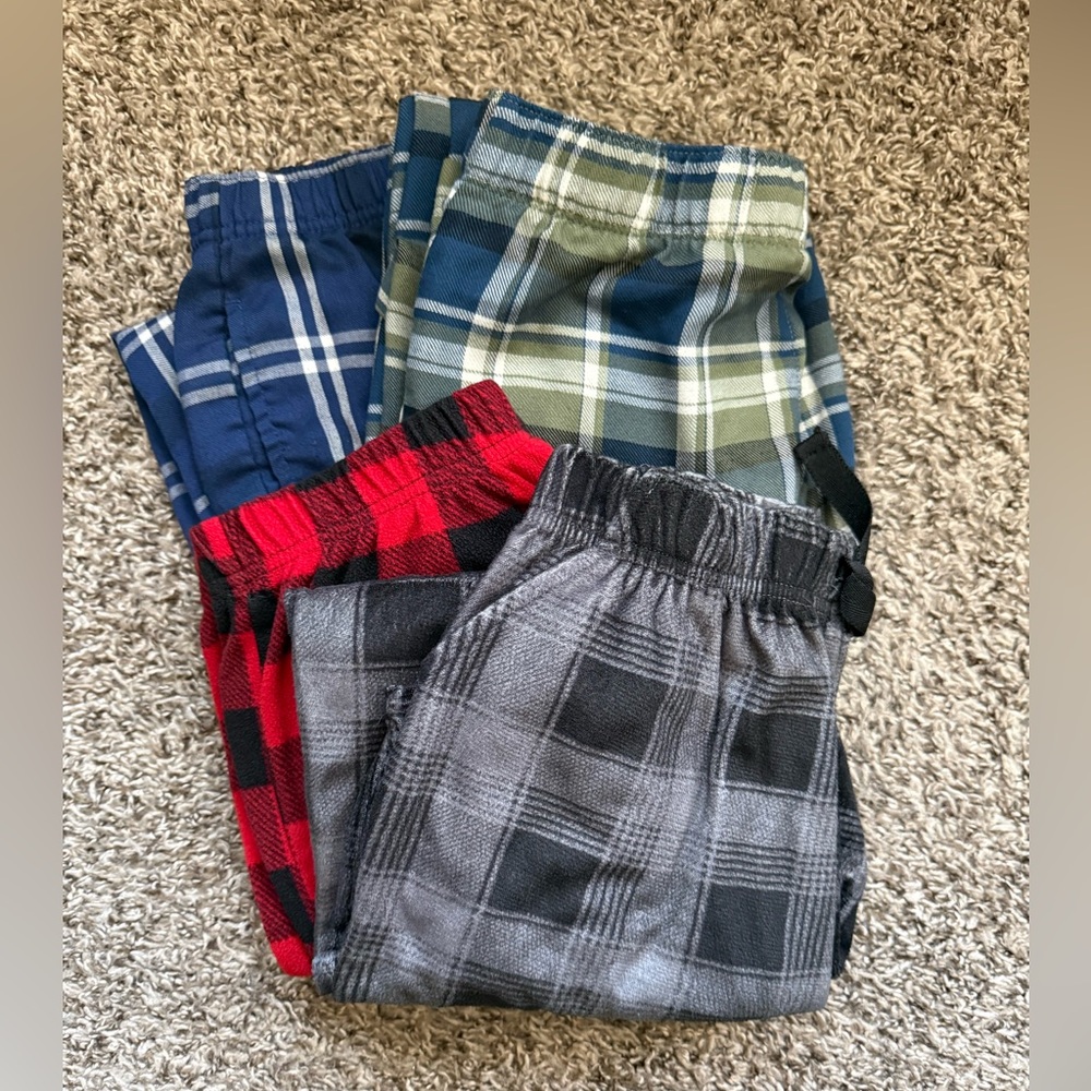 Boys Plaid Pajama Pants Bundle